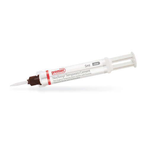 NexTemp Clear-Bulk 4x 5 ml Syringes. Non-Eugenol Temporary Cement. Resin