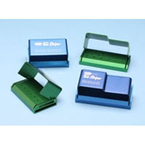 Two Striper 17 Hole - 9 FG and 8 RA - Blue Anodized Aluminum Bur Block. Fully