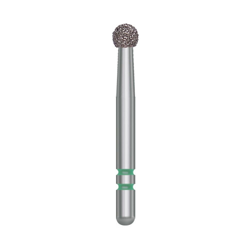 Two Striper FG #130 Coarse Diamond Bur, Round. Pack of 5