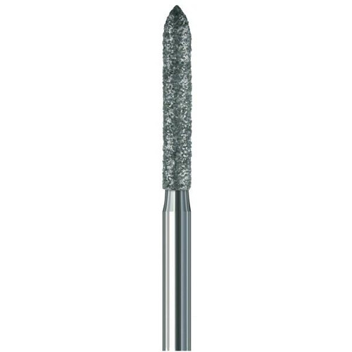 Two Striper FG #250.8 Fine Diamond Bur, Bevel-End Cylinder. Pack of 5