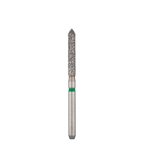 Two Striper FG #250.9 Coarse Diamond Bur, Bevel-End Cylinder. Pack of 5