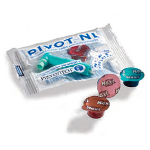 Pivot NL Prophy Pack - Medium, Mint. Disposable Plastic Prophy Pack with Latex