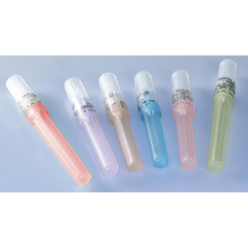 Quala 27 Gauge Long 1-3/8' Dental Needles, Yellow, Pre-threaded plastic hub