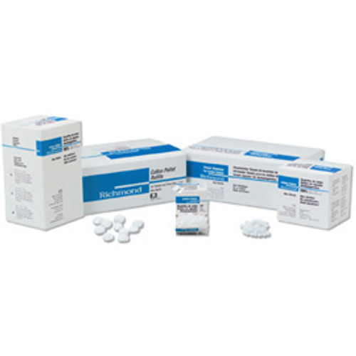 Richmond #2 (Medium Large) Cotton Pellets, 7/32' Diameter. Box of 2550 Pellets