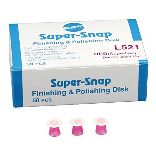 Super-Snap Superpolishing (Superfine) Red disc, 50/pk. Safe Side Down Mini-Disc