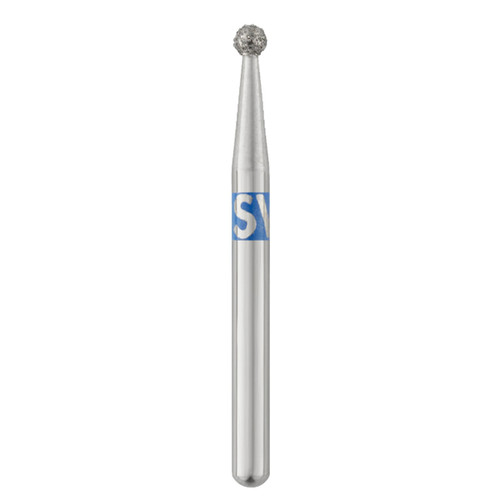 Piranha Diamonds FG #801.014 Medium Grit, Round Shaped, Single Use Diamond Bur