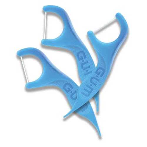 GUM Advanced Care Flosser with Control Grip handle, 48 Packages