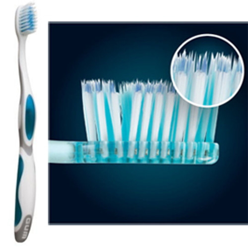 GUM Summit Adult Toothbrush with Soft Bristles and Full Compact Head 12/Pk. Has
