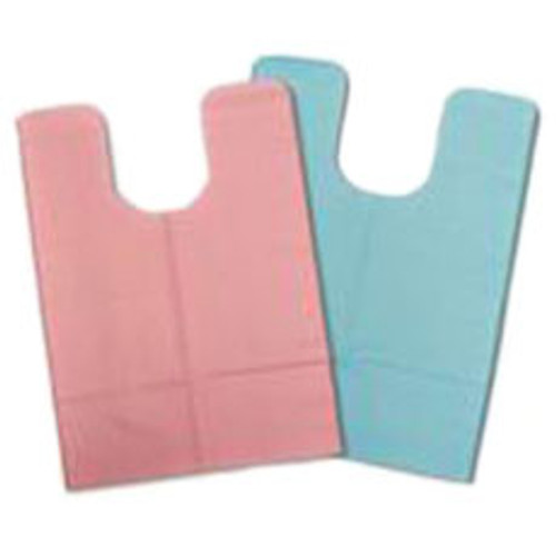 Tidi Blue Oral Surgery Bibs 18' x 25', 3 Ply Paper/1 Ply Poly. Case of 250