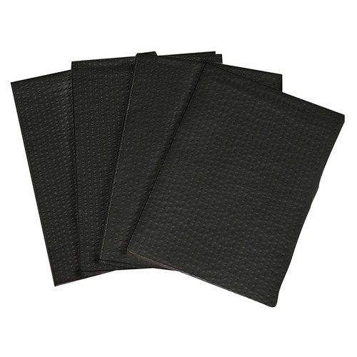 Tidi Choice Black Waffle Embossed Towel (13' x 18') 500/Cs - 2-Ply Paper/1-Ply
