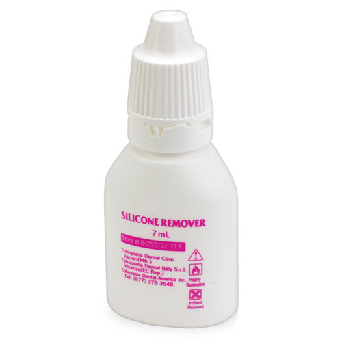 Sofreliner Silicone Remover 7 mL Bottle. Removes old silicone denture liner