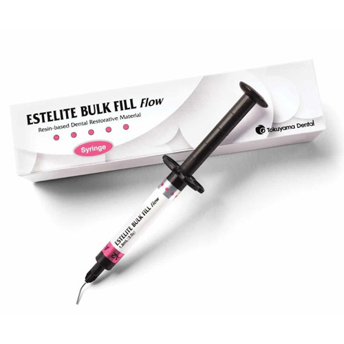 Estelite Bulk Fill Flow B1 Composite 3.0 gm Syringe, 10 Dispensing Tips & shade