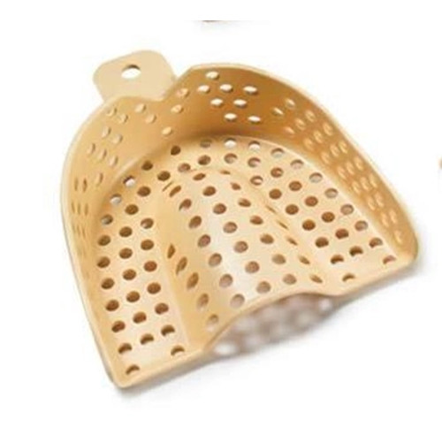 Tra-Ten #3 Large Upper Full-Arch, Beige Fully Perforated Plastic Impression