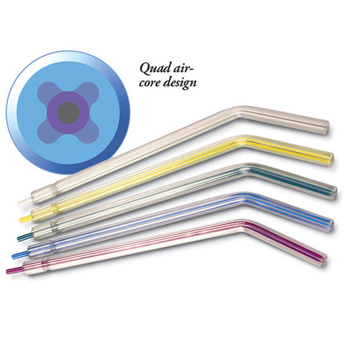 Crystal Tips Rainbow Classic Bag 250/Bag. Disposable Air-Water Syringe Tips