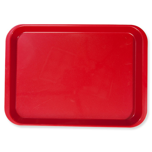 B-Lok Set-up Tray Flat Size B (Ritter) - Red, Plastic 13-3/8' x 9-5/8' x 7/8'