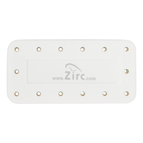 Zirc 14 Hole White, Magnetic Bur Block with Microban