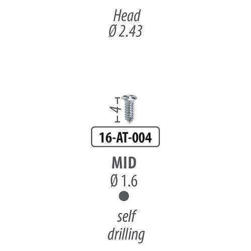 Screws and Tacks 1.6 mm x 4 mm, Mid Auto-Screw
