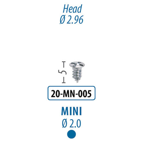 Screws and Tacks 2.0 mm x 5 mm, Mini Screw