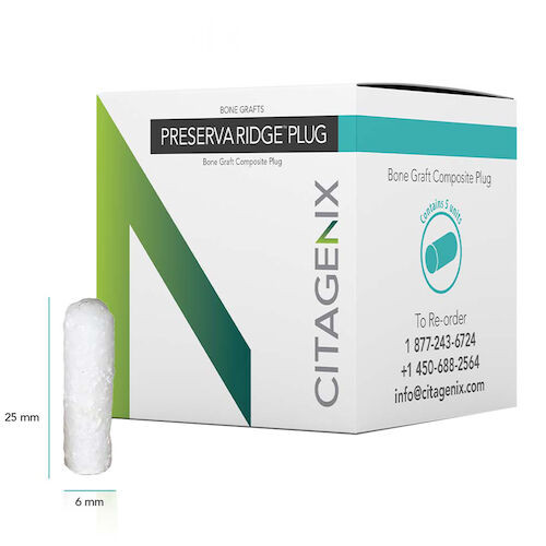 Citagenix PreservaRidge Plug PreservaRidge Plug, 6x25 mm, 5/Box
