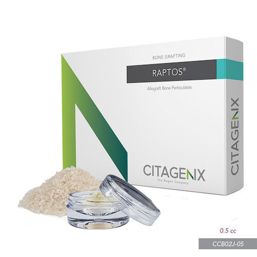RAPTOS Allograft Granules Cortical/Cancellous, 0.5 cc, Jar
