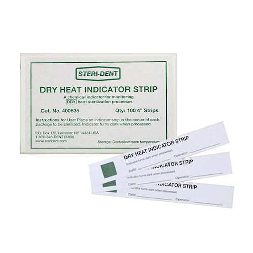 Dry Heat Indicator Strips Indicator Strips, 400635, 100/Pkg