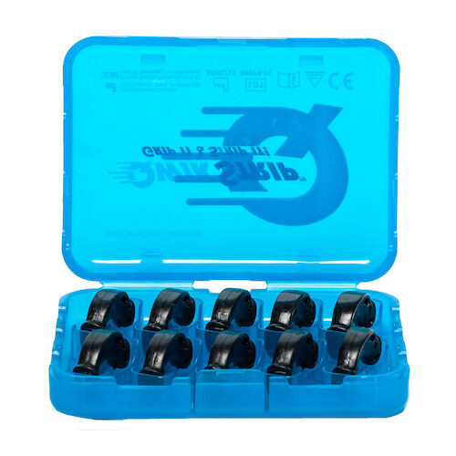 QwikStrip Double-Sided, .40 mm, Black, 10/Pkg.