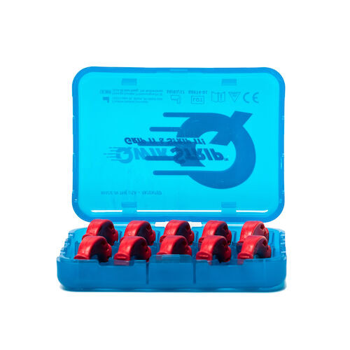 QwikStrip Single-Sided, .10 mm, Red, 10/Pkg.