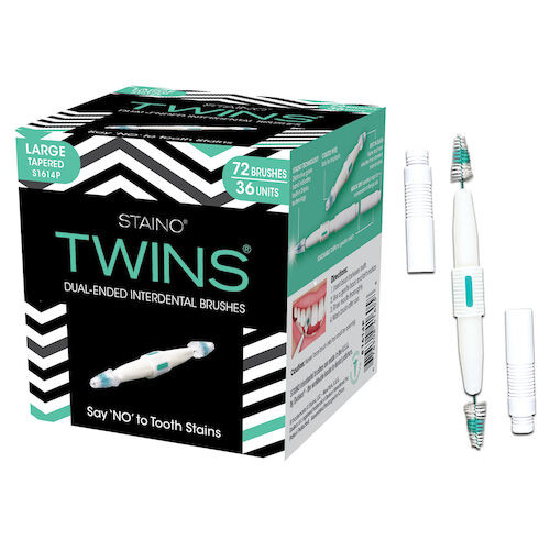 StaiNo Interdental Brushes Travel Mode, Jumbos Tapered, 36/Box