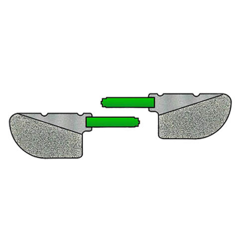 Dentatus Complete IPR Solution IPR Tips, Blade Thickness 0.40 mm, Double-Sided, Green