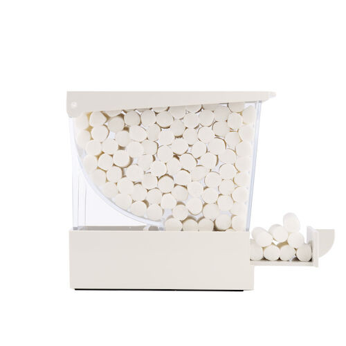 Monoart Cotton Rolls Dispenser White, Dispenser