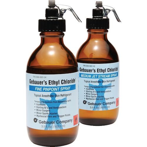 Gebauer's Ethyl Chloride Spray Medium Jet Stream, Spray, 3.9 oz