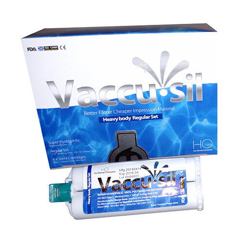 Vaccu-sil Heavy Body, Regular, 50 ml, Cartridge, 4/Box