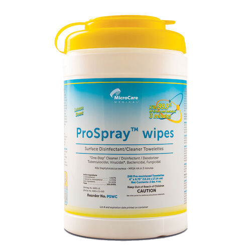 ProSpray Wipes Canister, 6" x 6.75", Canister