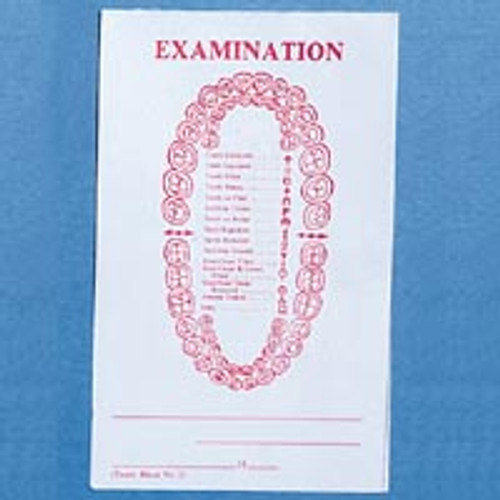 Imprinted Exam Pads #2 Pad, 3 1/2" x 5 1/2"