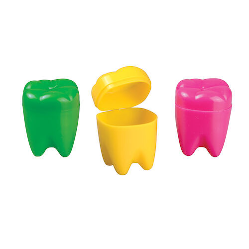 Tooth Savers Tooth Shaped, 1.25", Assorted Colors, 72/Pkg.