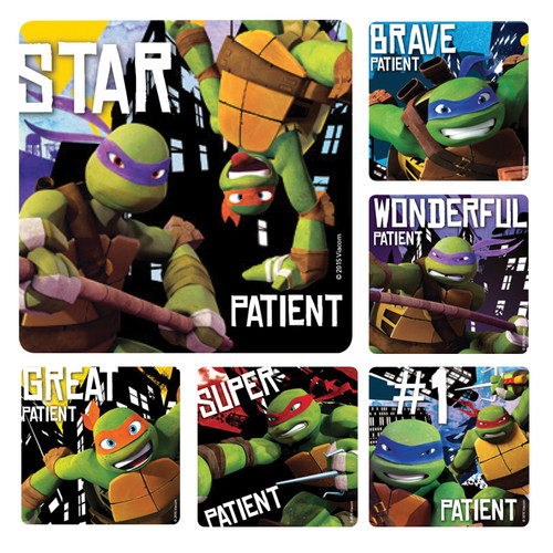 Kids Stickers Teenage Mutant Ninja Turtles Patient 100/Box