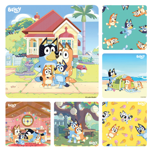 Kids Stickers Bluey 100/Box