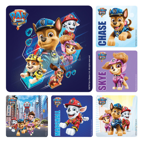 Kids Stickers Paw Patrol Movie 100/Box