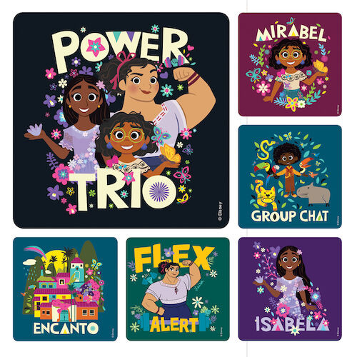 Assorted Stickers Encanto, 100/Roll, PS727