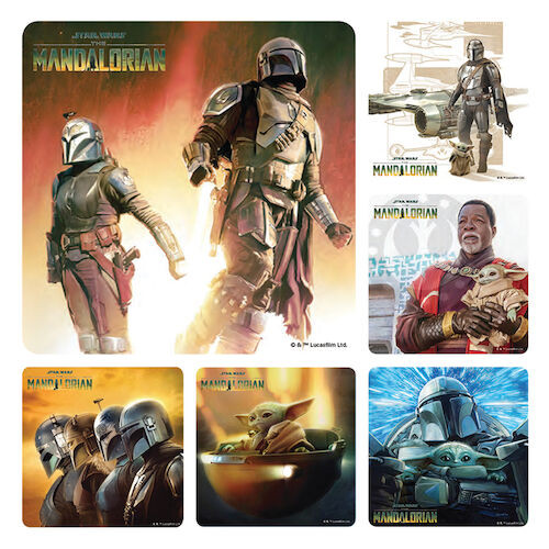 Assorted Stickers Mandalorian Season 3 Stickers, 100/Roll, PS739