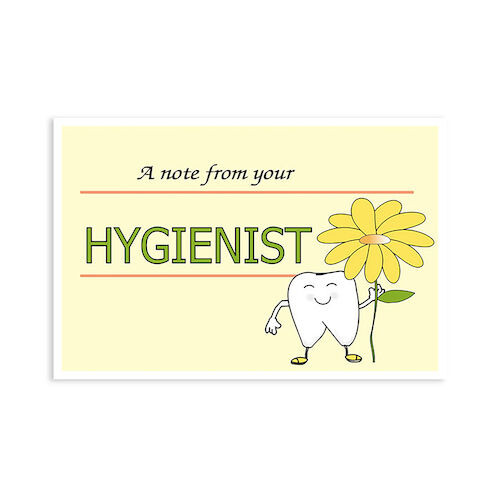A Note From Your Hygienist Postcard Laser A Note From Your Hygienist, 4-UP, 200/Box, RC2468