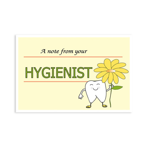 Postcards Hygienist Flower Note 4-Up 200/Box