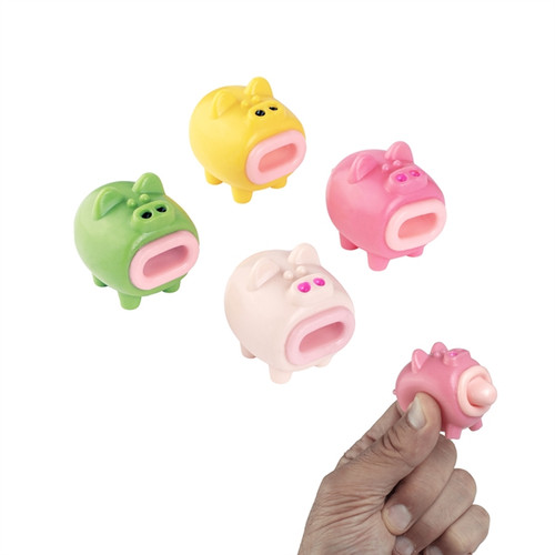 Kids Toys Squeeze Pig Assortment 24/Box