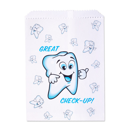 Kids Paper Bags Great Check Up Bag 100/Box