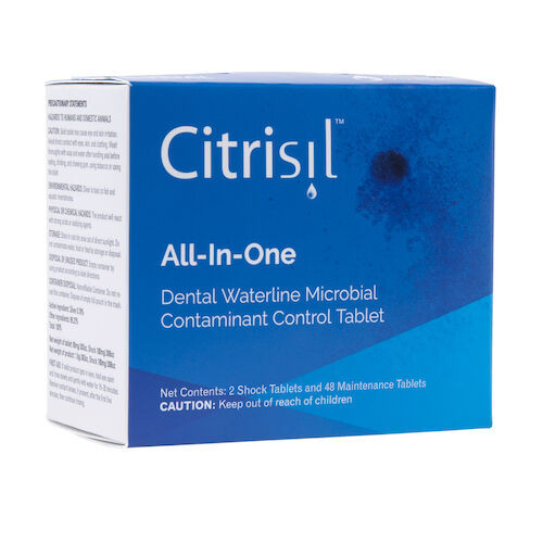 Citrisil Dental Waterline Cleaner White, Maintenance Tablets, 0.7-1 L Bottles