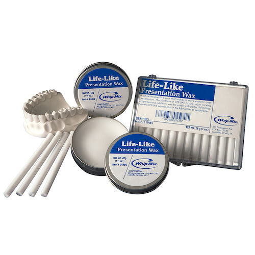 Life-Like Presentation Wax Covered Tin, White, 42 g
