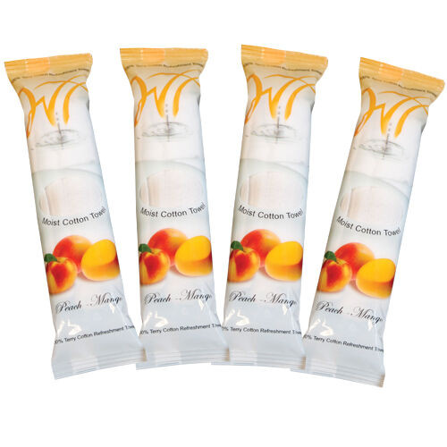 Deluxe Hot Towel Warmer Aromatherapy Towels, 9"x 9", R09-PM-500, 500/Pkg, 1, Peach