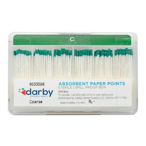Absorbent Paper Points, , Coarse, 200/Box