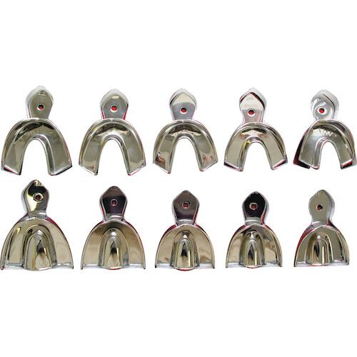 Stainless Steel Impression Trays Solid, L5, X-Small