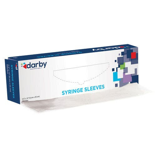 Syringe Sleeves, Sleeves, 2.5"W x 10"L, 500/Box